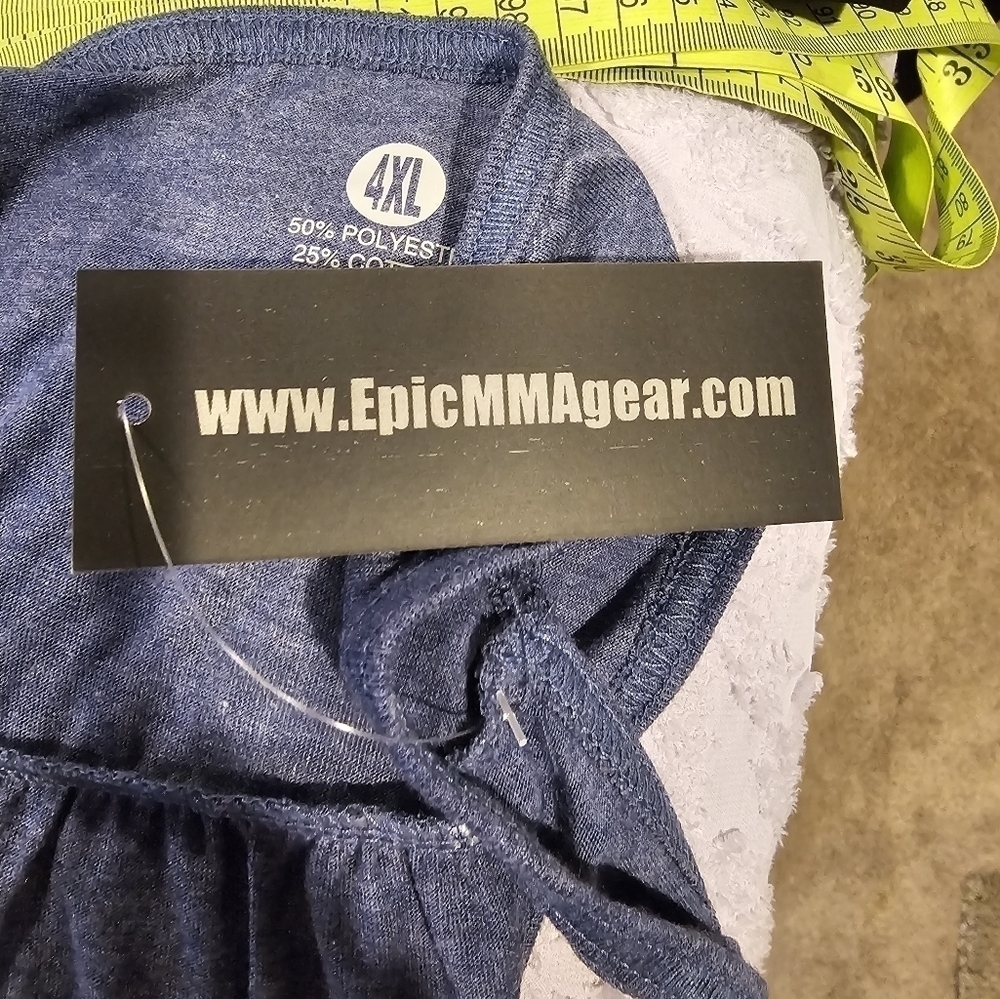 Epic MMA Gear Workout Racerback Tee Size 4XL - Picture 6 of 9